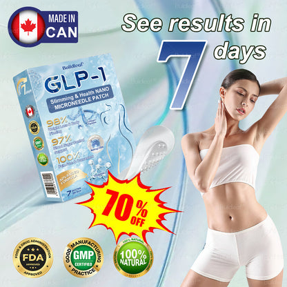 Clinically Proven|Official Store | Buildleaf® Tirzepatide Nano Microneedle Patch with Collagen & Matrixyl 3000 丨Targets Obesity, Loose Skin, High Blood Pressure, Diabetes, Fatty Liver, Joint Pain, Brain Fog, Low Energy, Body Aches, and More