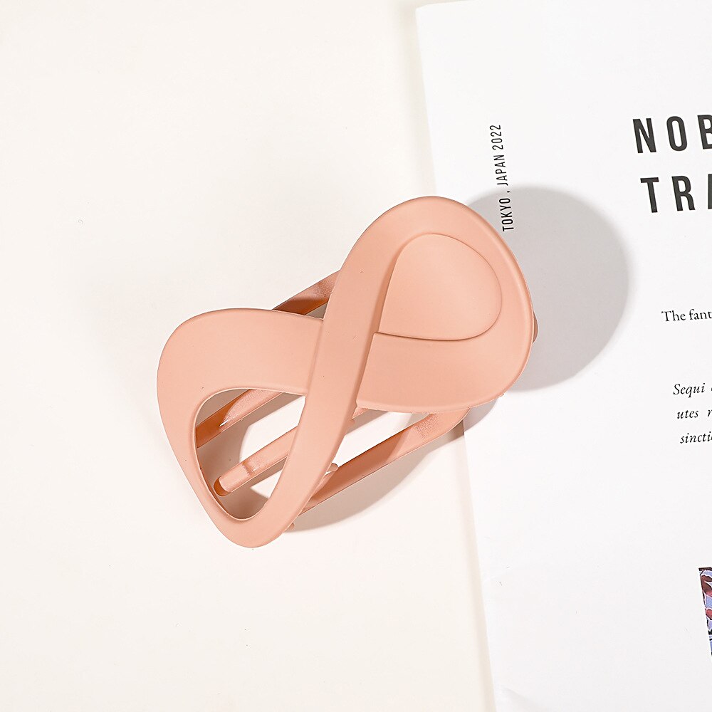 Trend PC Hair Clip Simple 8-shaped Infinity Styling Holder Shark Hair Claw Clip Hair Accessories For Women 2022 New Wholesale
